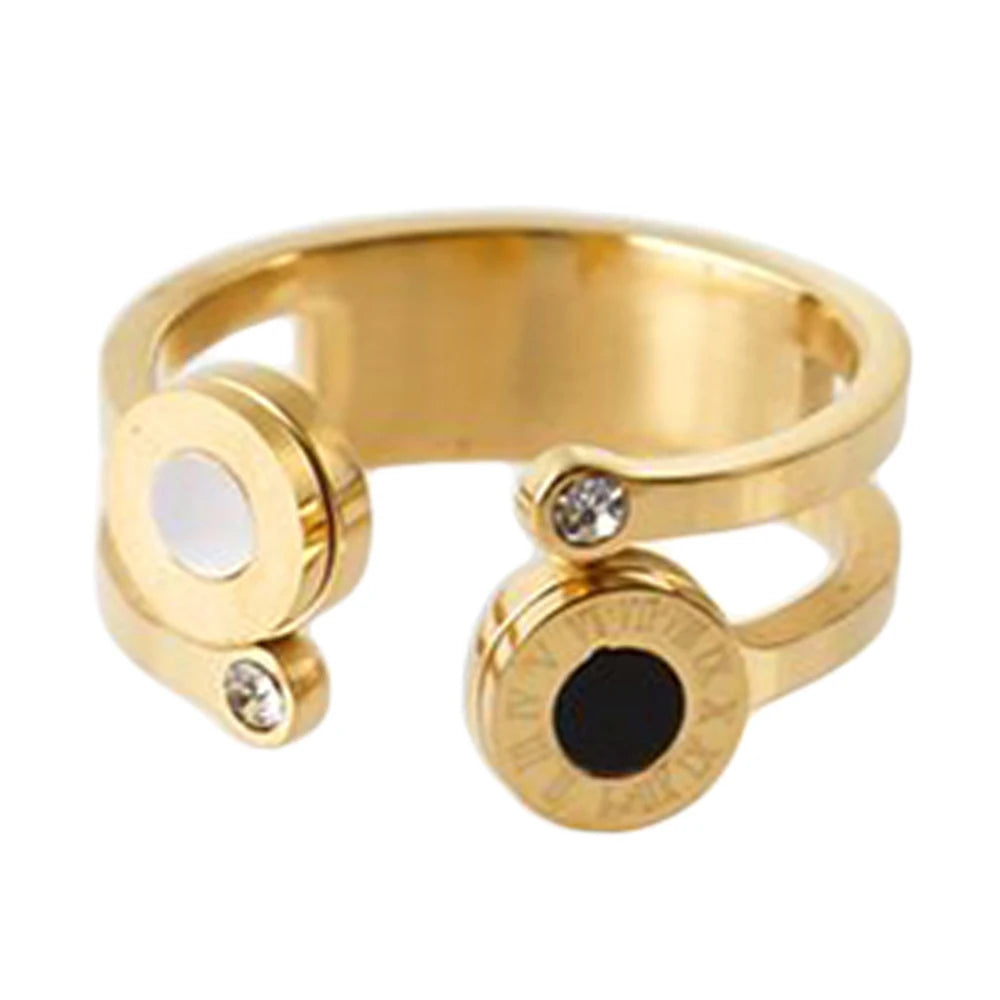Numeral Ring, 18K Gold-Plated Adjustable