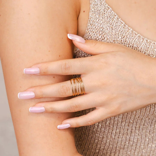 Adjustable Adele Ring, 18K Gold-Plated