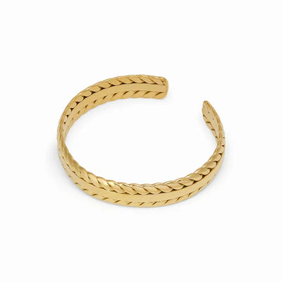 Leaves Bracelet, 18K Gold-Plated