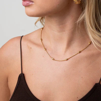 Knot Necklace , 18K Gold-Plated