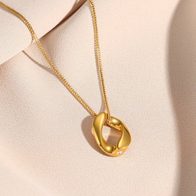 Link Necklace, 18K Gold-Plated