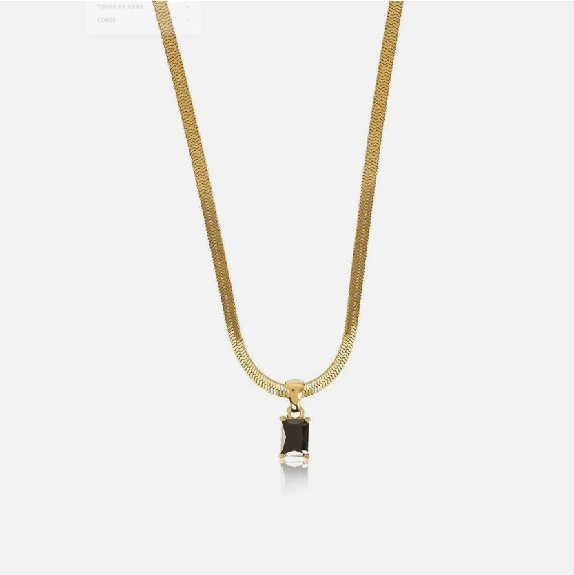 Cubic Zirconia Black Necklace
