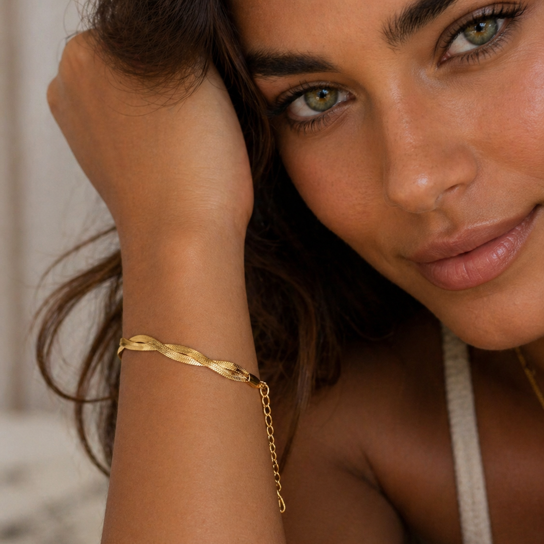 Duo Bracelet, 18K Gold-Plated