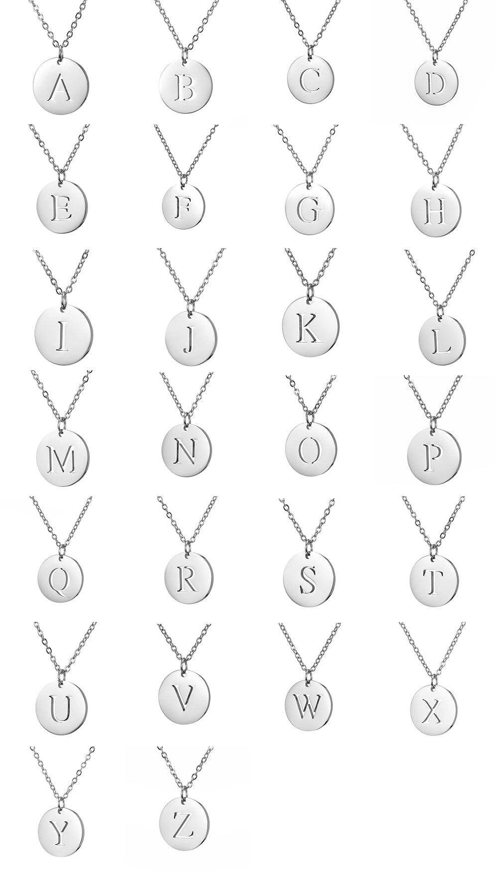 Letter Necklace, 18K Gold-Plated