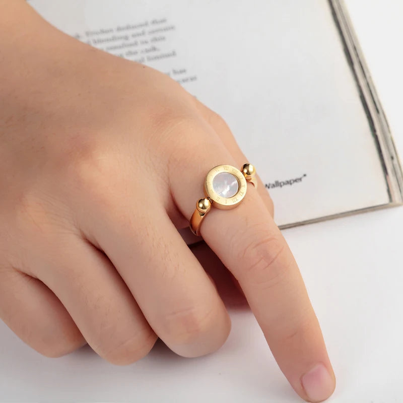 Numeral Ring, 18K Gold-Plated