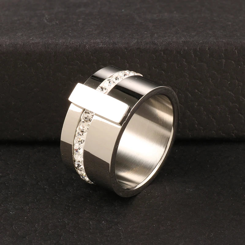 Zirconia Ring, 18K Gold-Plated