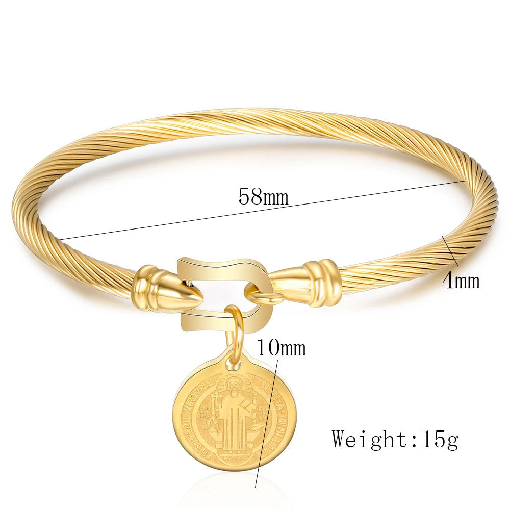 Saint Benedict Bracelet 18K Gold Plated