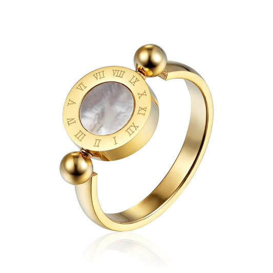 Numeral Ring, 18K Gold-Plated