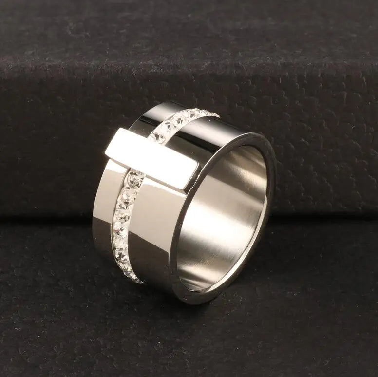Zirconia Ring, 18K Gold-Plated
