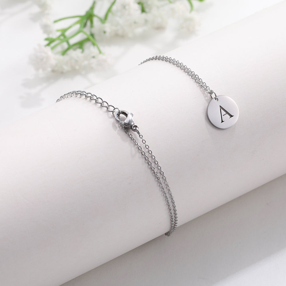 Letter Necklace, 18K Gold-Plated