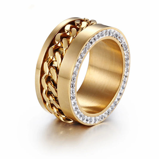 Link Ring, 18K Gold-Plated