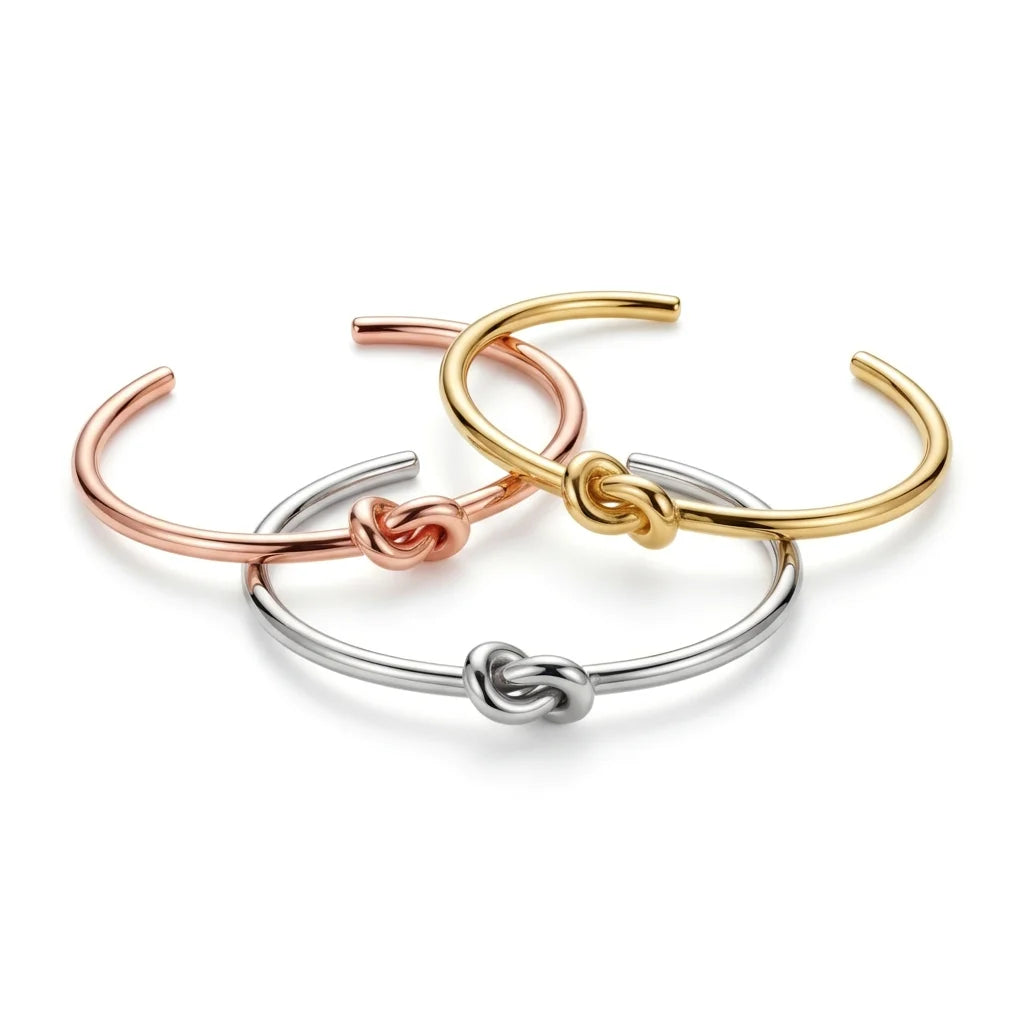 Knot Bracelet, 18K Gold-Plated