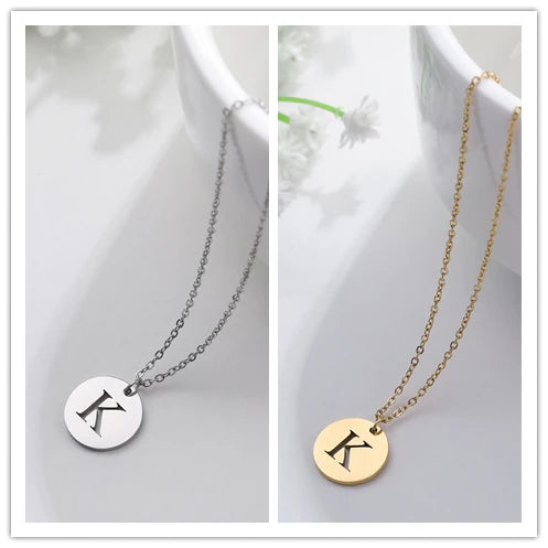 Letter Necklace, 18K Gold-Plated