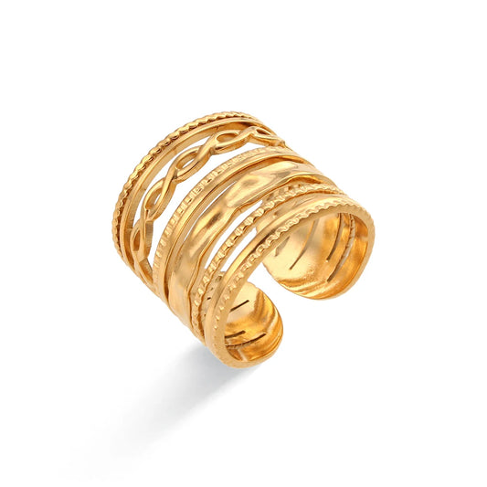 Royal Ring 18K Gold Plated Adjustable