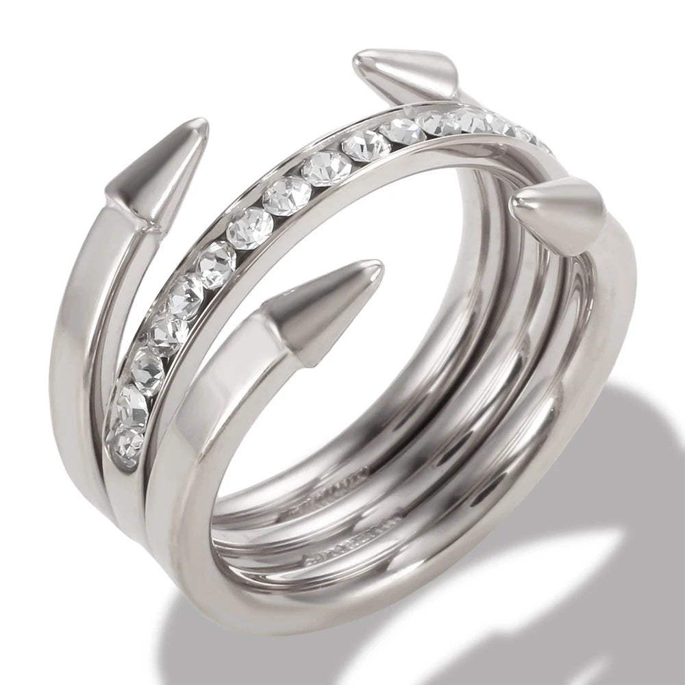 Pointed Ring, 18K Gold-Plated