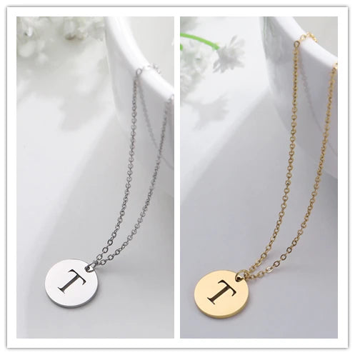 Letter Necklace, 18K Gold-Plated