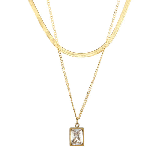 Charm Necklace, 18K Gold-Plated