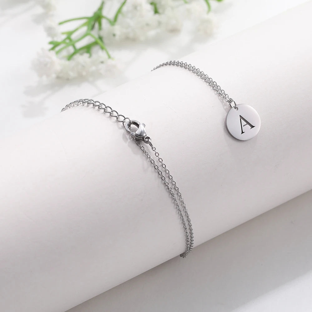 Letter Necklace, 18K Gold-Plated