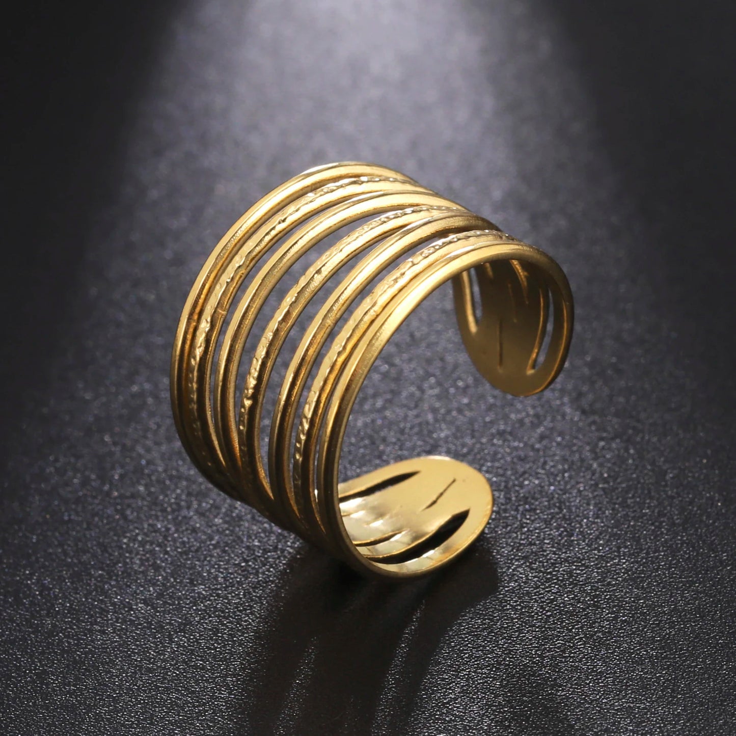 Adjustable Adele Ring, 18K Gold-Plated