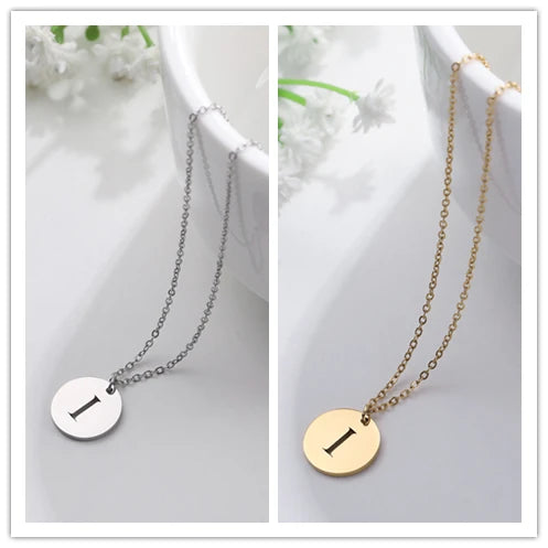 Letter Necklace, 18K Gold-Plated