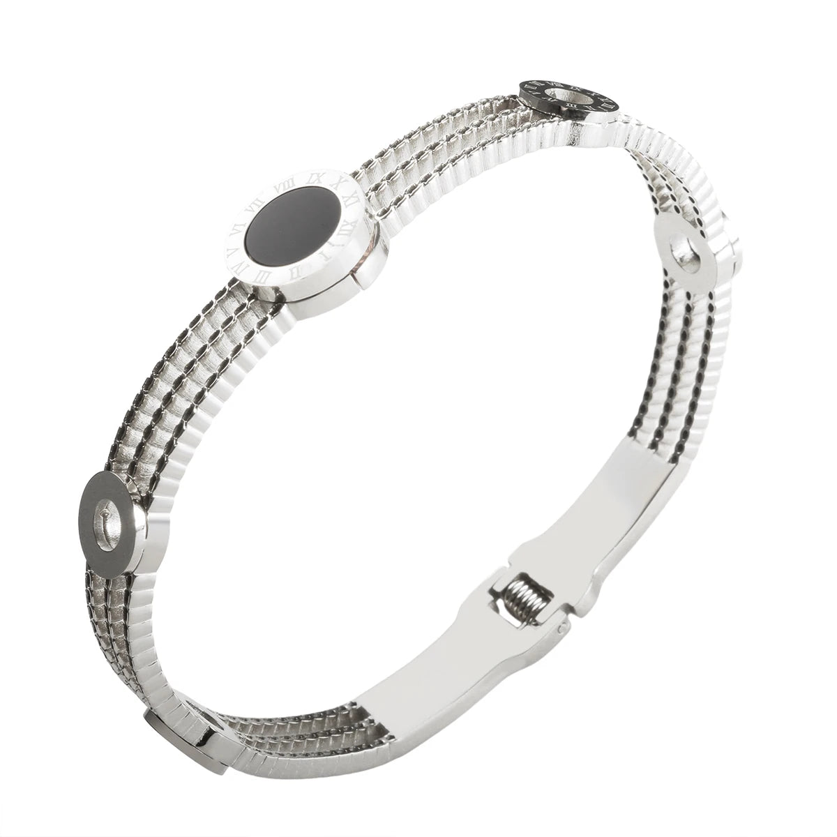 Noir Luxe Bracelet, 18K Gold-Plated
