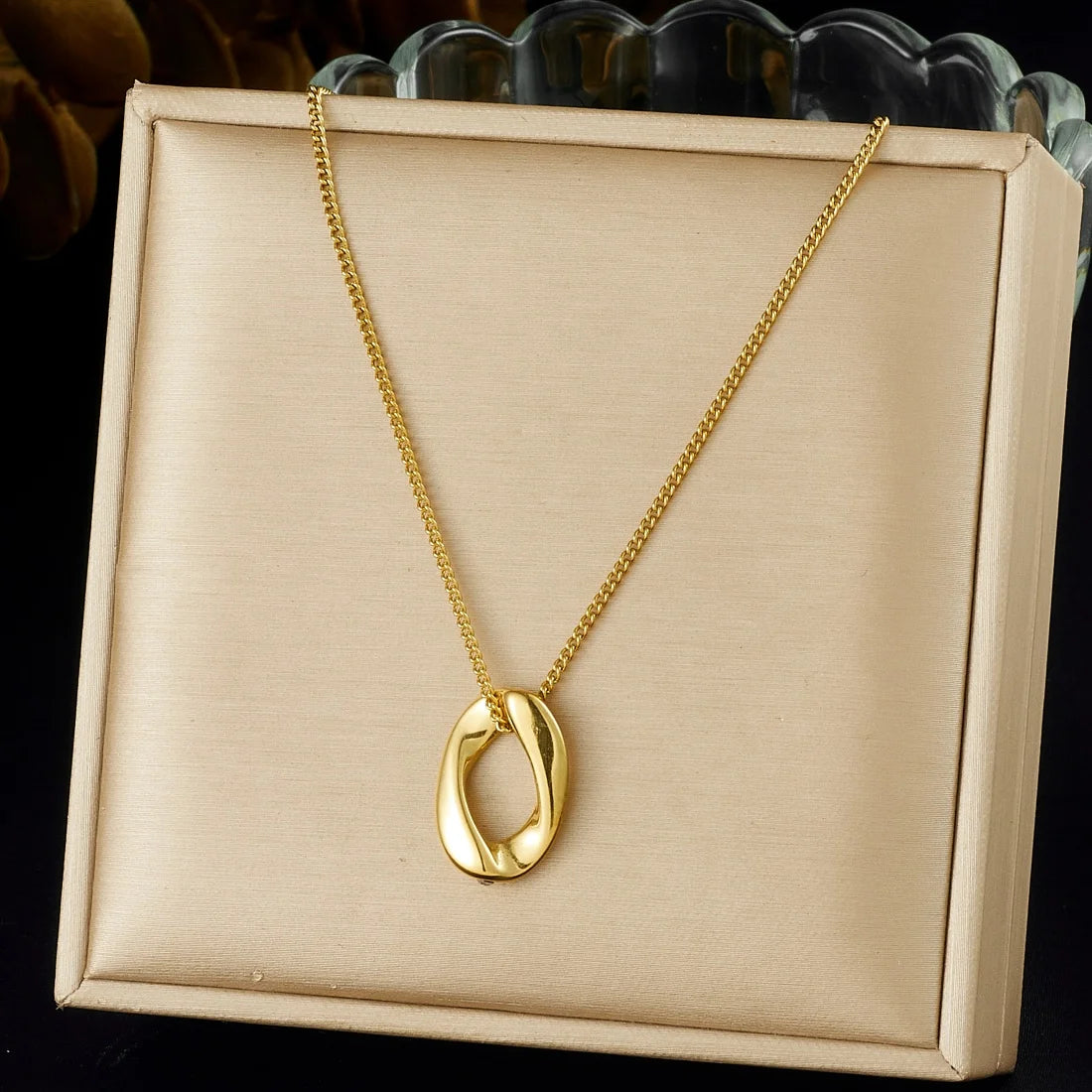 Link Necklace, 18K Gold-Plated