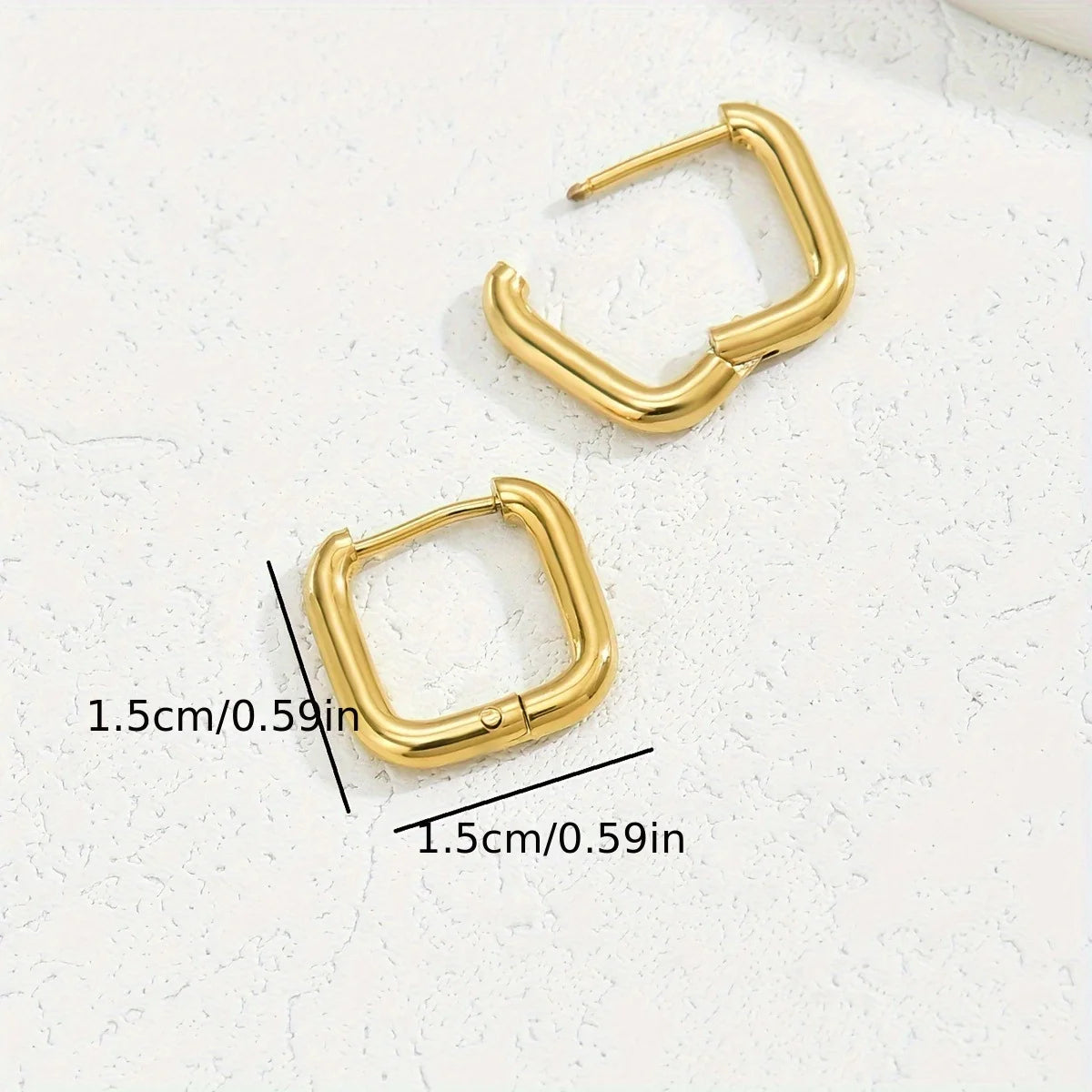 square ring Earring