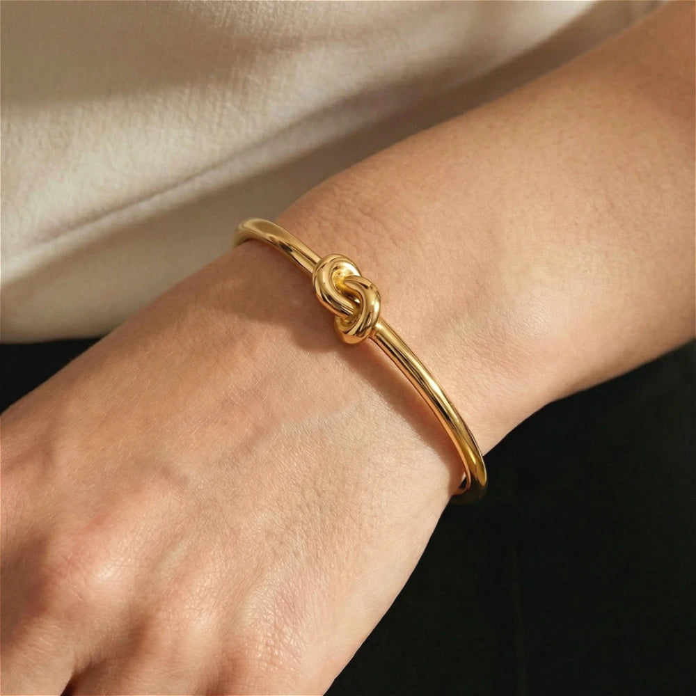 Knot Bracelet, 18K Gold-Plated