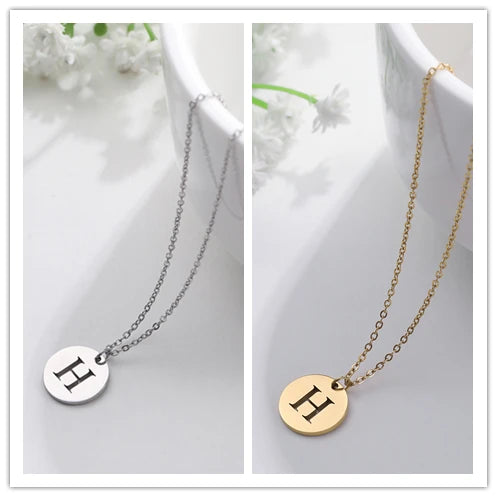 Letter Necklace, 18K Gold-Plated
