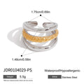 Ring Two-Tone Irregular Line 04