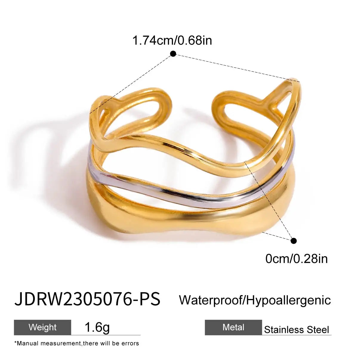 Ring Two-Tone Irregular Line 03