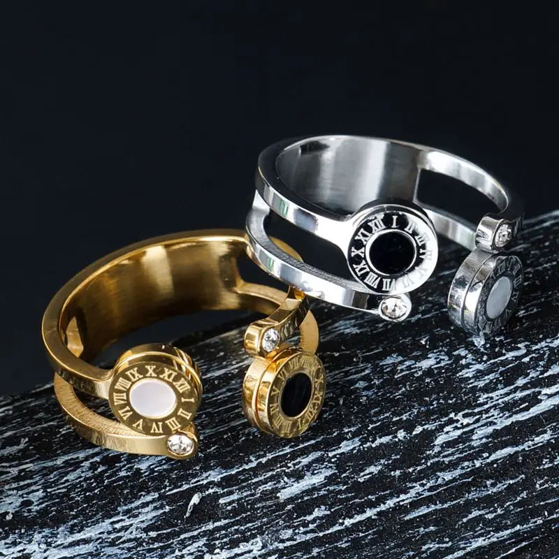 Numeral Ring, 18K Gold-Plated Adjustable