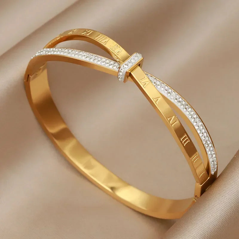 Roman Bracelet 18K Gold Plated