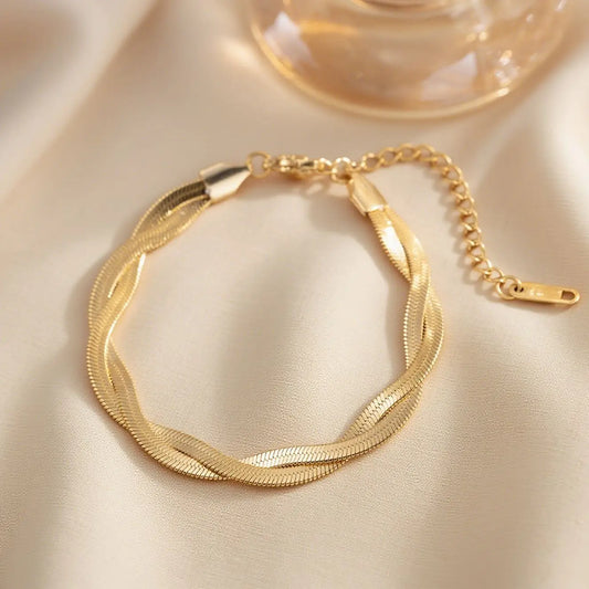 Duo Bracelet, 18K Gold-Plated