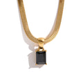 Cubic Zirconia Black Necklace