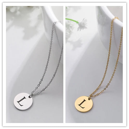 Letter Necklace, 18K Gold-Plated