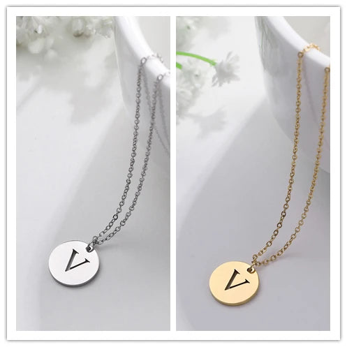 Letter Necklace, 18K Gold-Plated