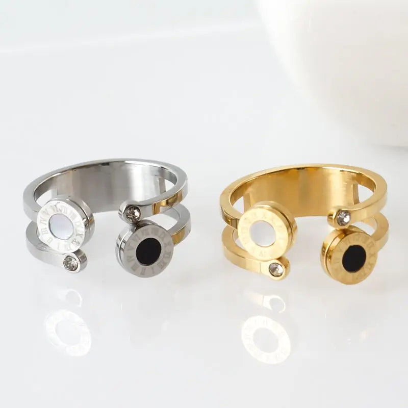 Numeral Ring, 18K Gold-Plated Adjustable