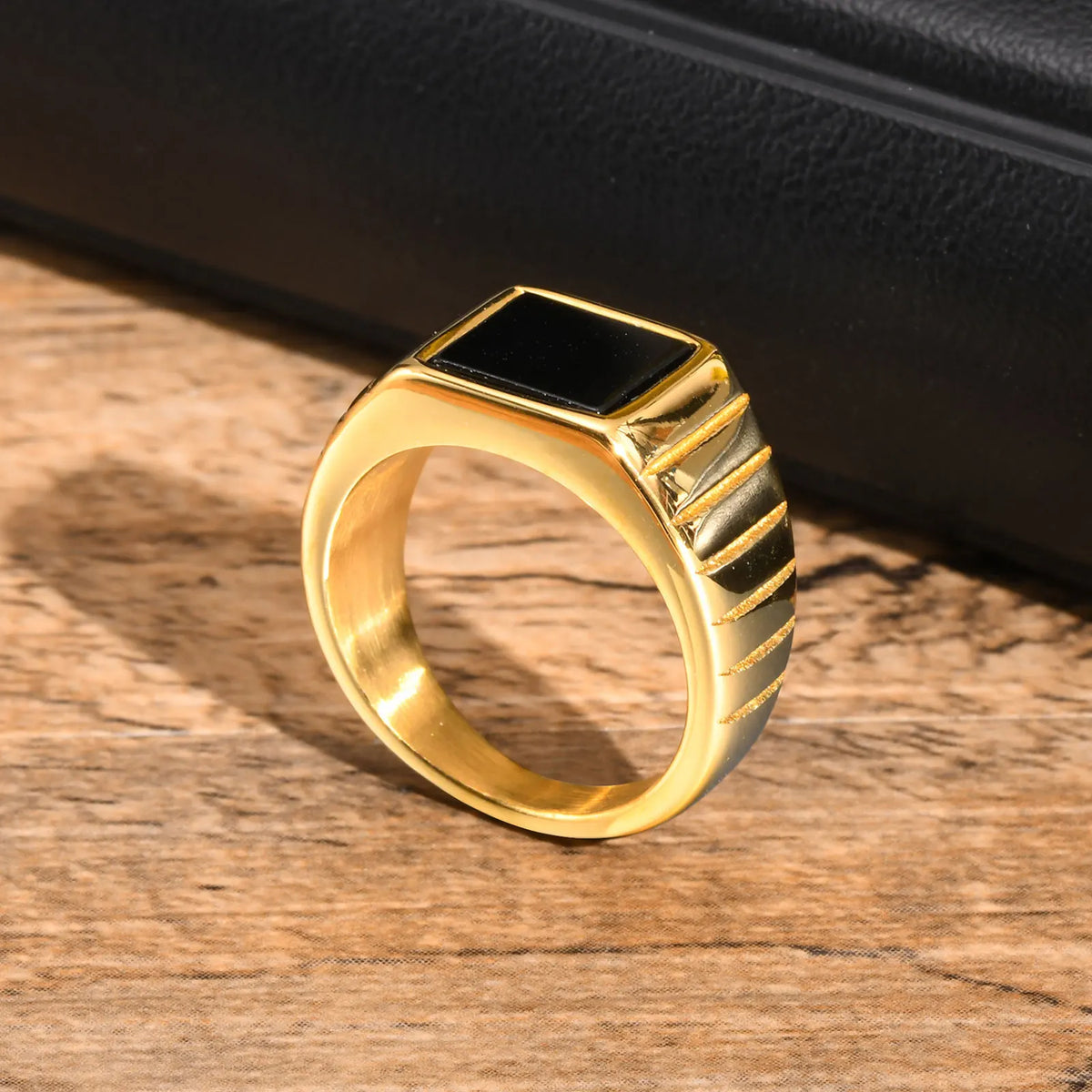 Black Stone Ring