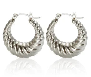 Croissant Earring Silver