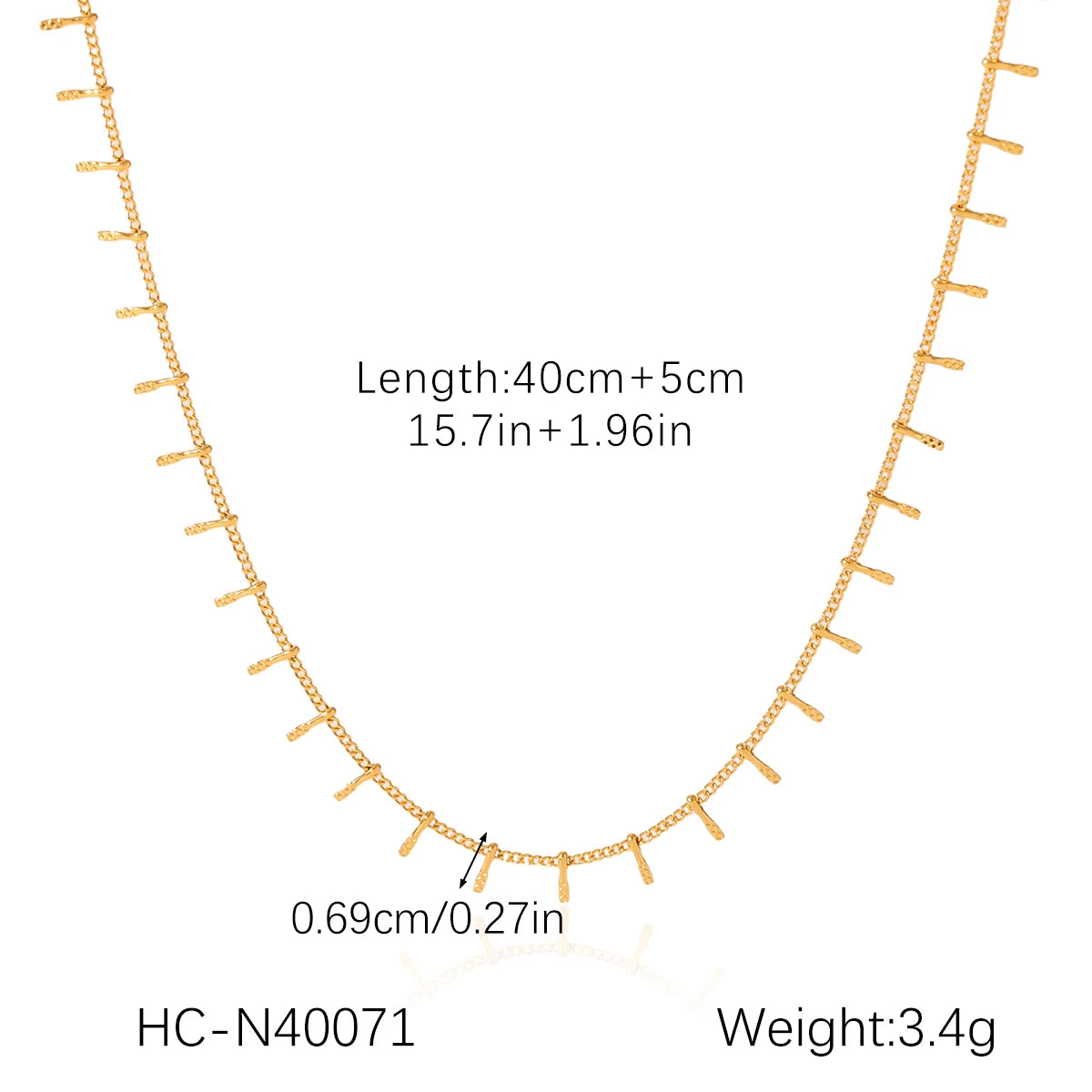 Choker Necklace 18K Gold Plated