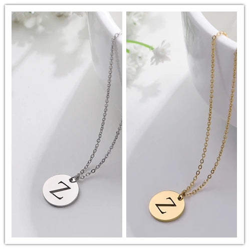 Letter Necklace, 18K Gold-Plated
