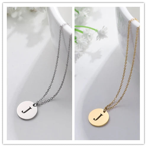 Letter Necklace, 18K Gold-Plated