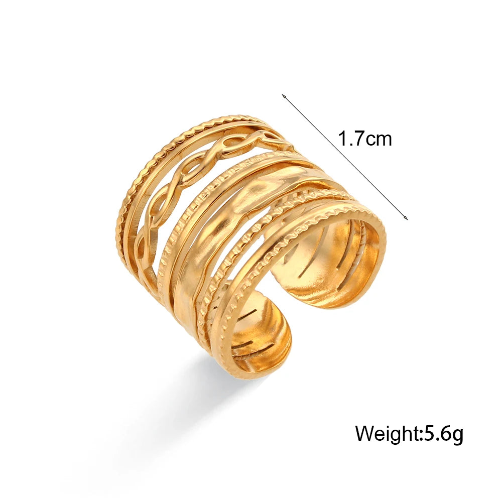 Royal Ring 18K Gold Plated Adjustable
