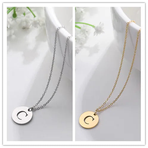 Letter Necklace, 18K Gold-Plated