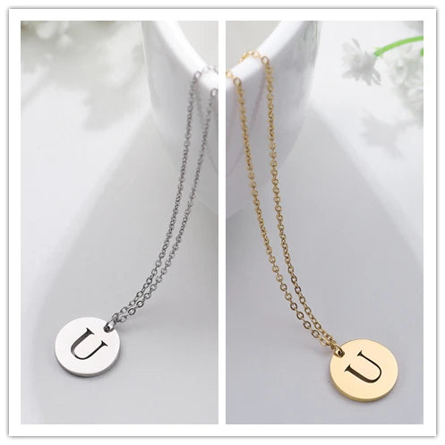 Letter Necklace, 18K Gold-Plated
