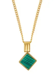 Green marbled stone Necklace