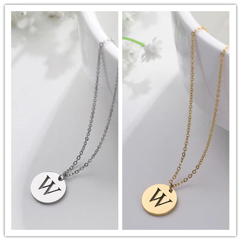 Letter Necklace, 18K Gold-Plated