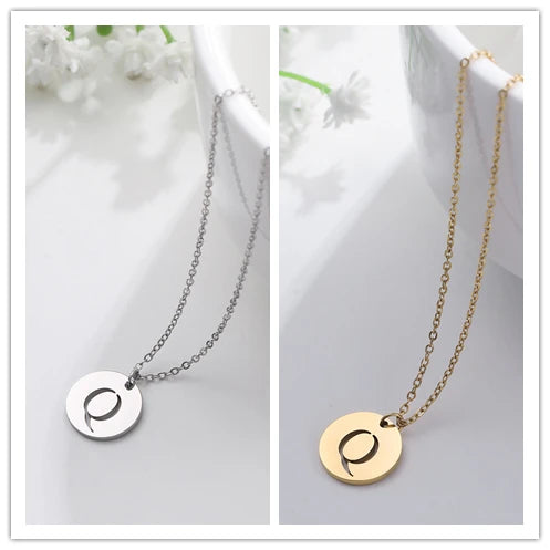 Letter Necklace, 18K Gold-Plated