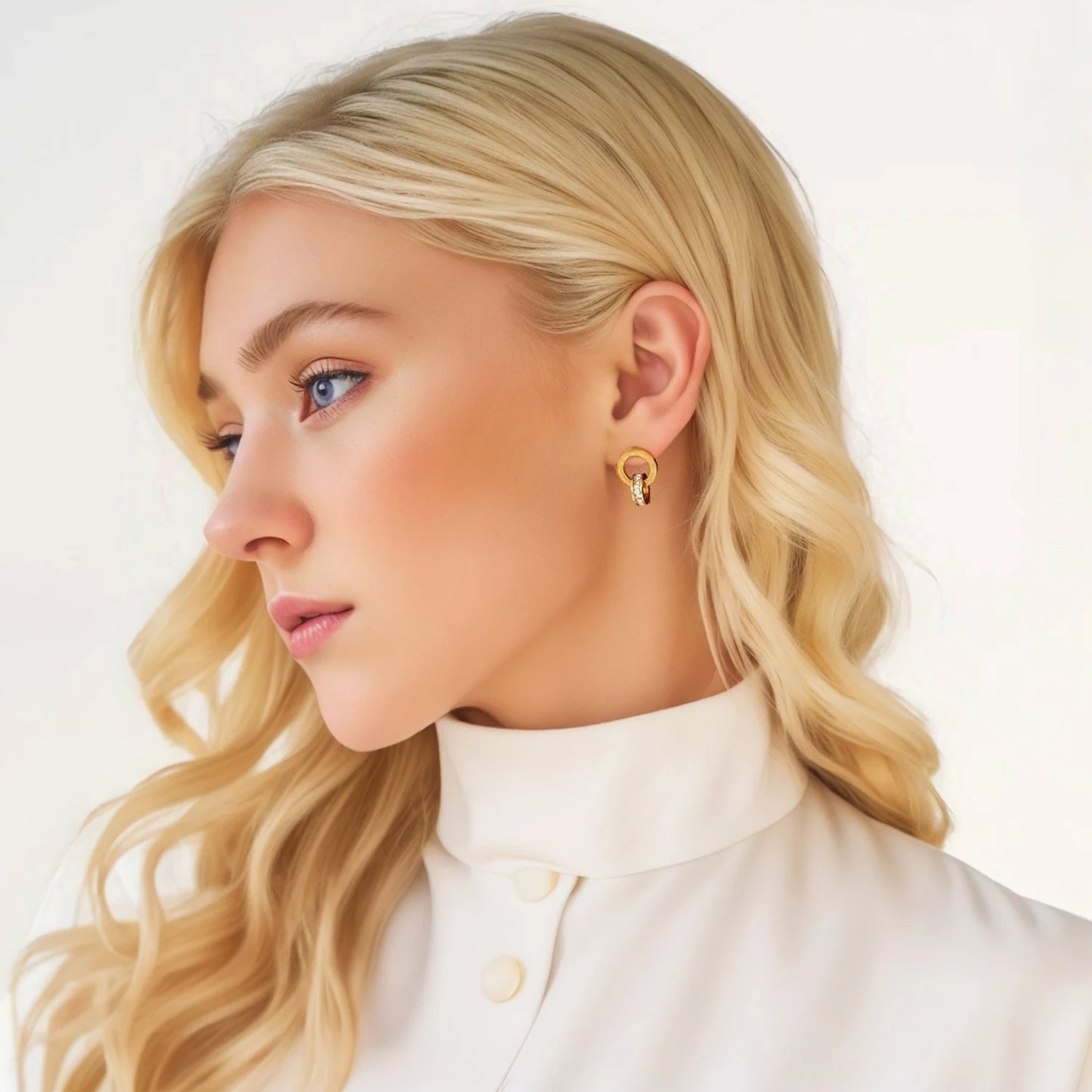 Roman Numerals Hoop Earrings